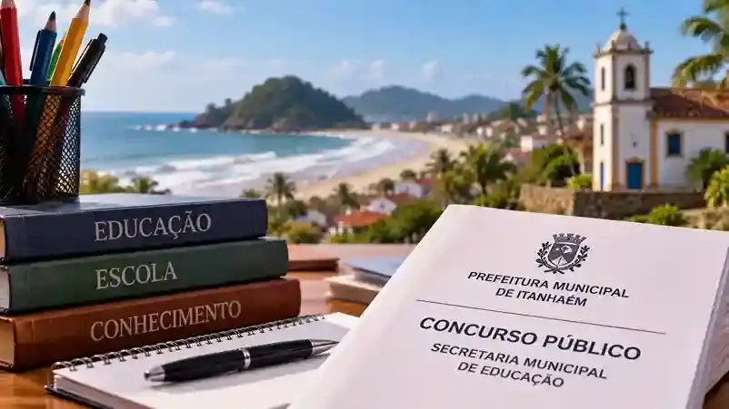Concurso Itanhaém 2026: 106 vagas na Educação